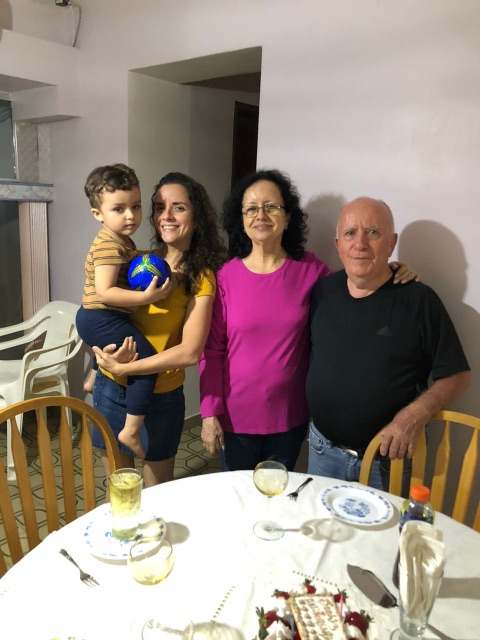 Abel Rodrigues de Aguiar junior y familia