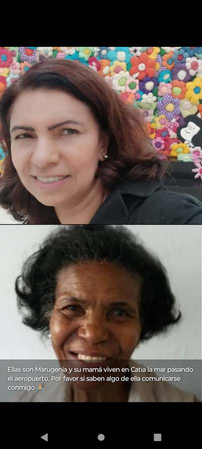 Marugenia Villegas y su madre