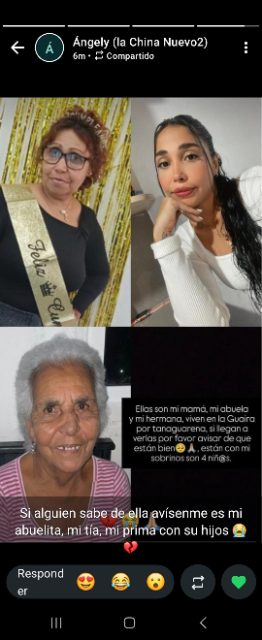 Lola, Lisbeth y Bárbara Vera
