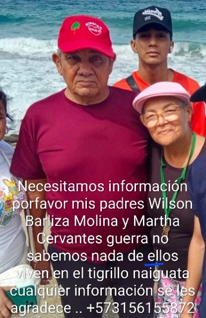 Wilson Barliza y Marta Cervantes