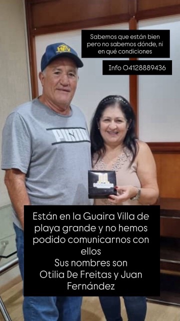 Otilia de Freitas y Juan Fernández