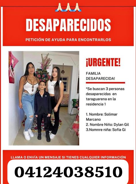 Solimar  Marcano, Dylan Gil, Sofía Gil