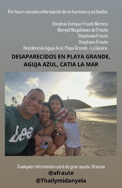 Maryeli Magallanes, Stephania Fraute y Stephano Fraute