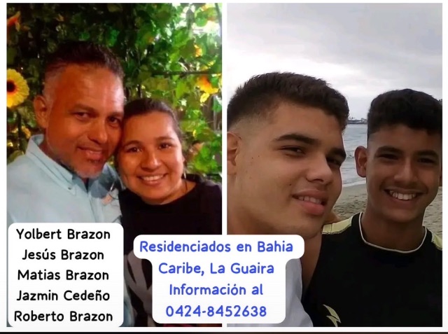 Yolbert Brazon  Jesús Brazon  Matias Brazon ,Jazmin Cedeño