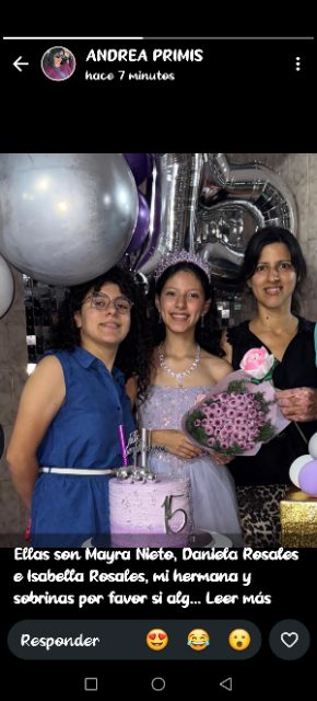 Mayra, Isabella y Daniela