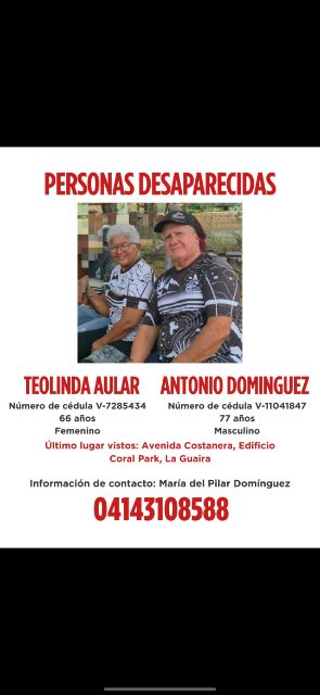 Teolinda Aular y Antonio Dominguez