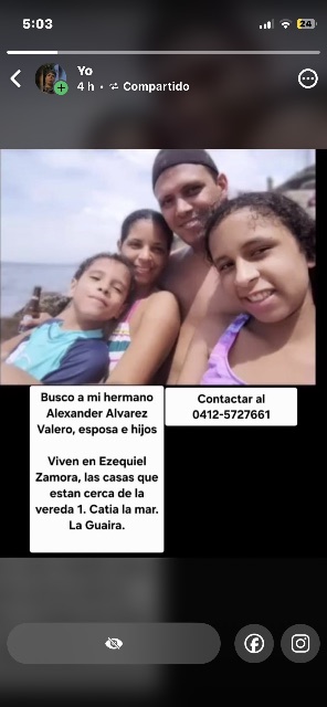 Alexander Alvarez Esposa e hijos