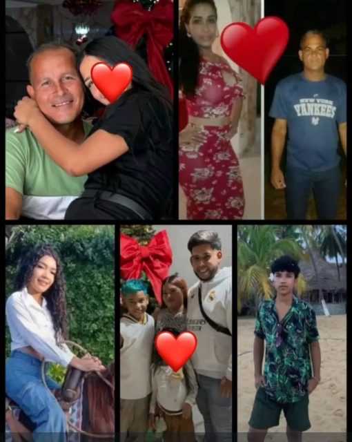 Darwin Gutierrez  y su familia Jenny Barreto, mayerlin, grethmary y Angelo