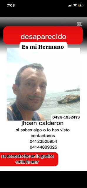 Johan Daniel calderón cañizales