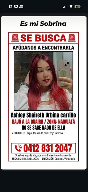 Ashley shaireth Urbina Carrillo