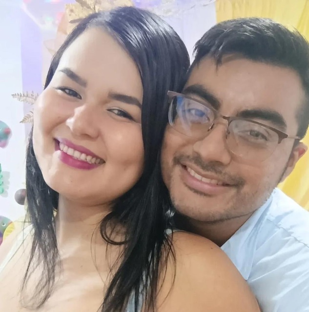 Milagros Huérfano y Cristian Gutiérrez