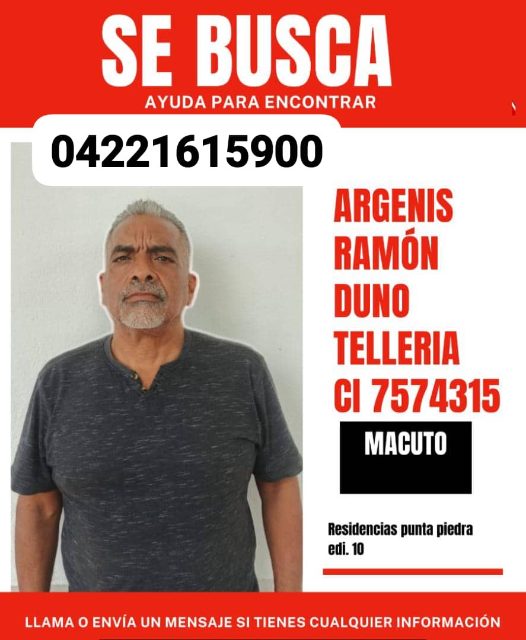 ARGENIS RAMON DUNO TELLERIA