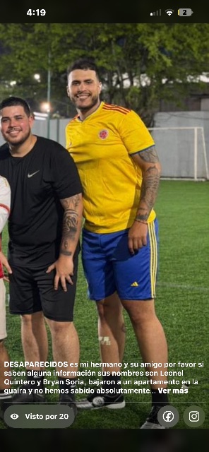 Bryan soria y Leonel quintero