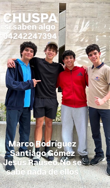 Jesús Rauseo, Santiago Gómez y Marco Rodriguez