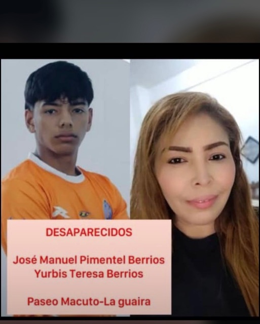 José Manuel Pimentel Berros y Yurbis Teresa berrios