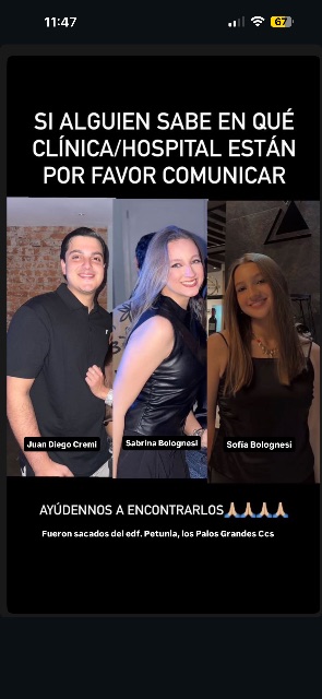 Juan Diego Cremi Sabrina bolognesi Sofía bolognesi