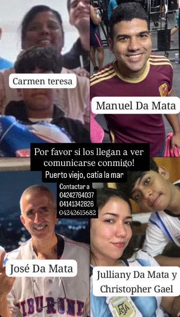 Carmen Teresa José da Mata Julianny Da Mata Manuel Da Mata Christofer Gael