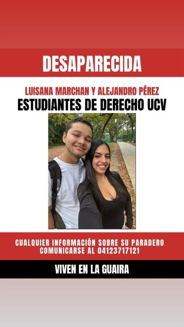 Luisana Marchan y Alekandro Perez