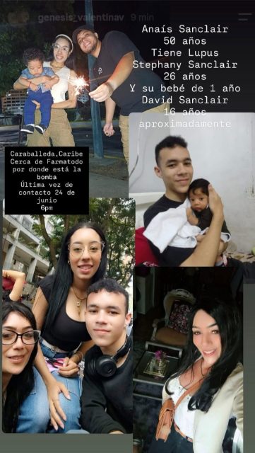 Anais Sanclair y sus hijos