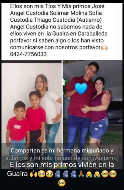 José Ángel y familia