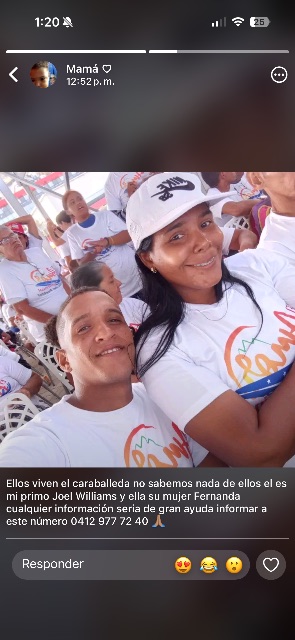 Joel Williams y  Fernanda