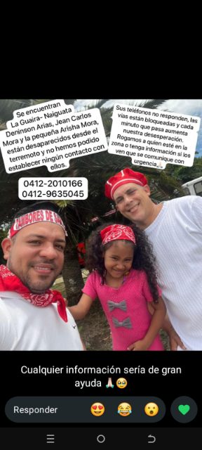 Denison áreas ,jean Carlos mora y la niña arisha