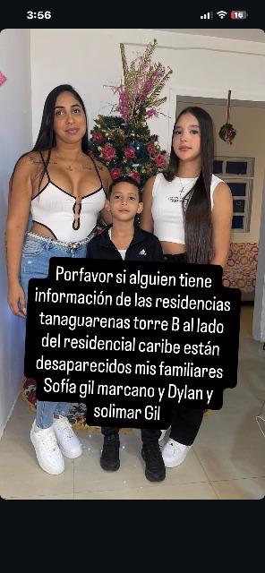 Sofía Gil, dylan Gil y Sofía marcano