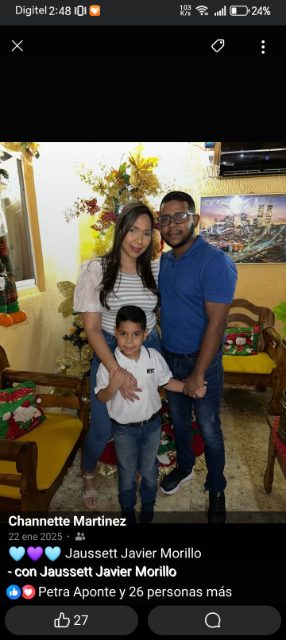 Channette Martínez  de morillo.. Jauset morillo.. Matías morillo