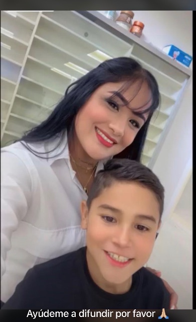 Reinys Cáceres. su hijo: Santiago