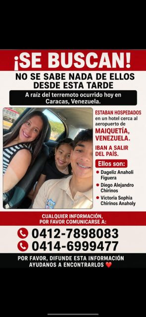 Dageliz figueroa, Diego Chirino, victoria chirinos