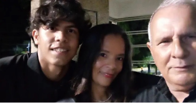 William Díaz y familia