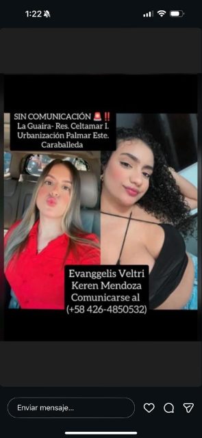Keren Mendoza y Evanggelis Angulo