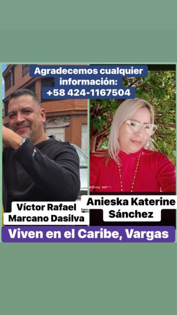 Victor Rafael y Anieska Katerine Sánchez