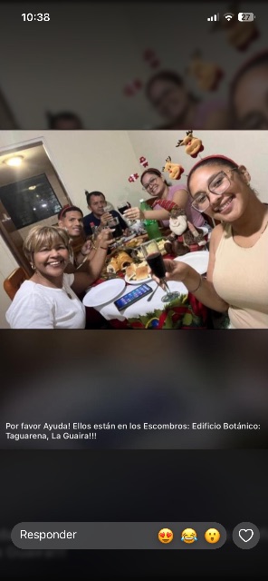 Norilda Coromoto Figuera Zapata, Leonel Carreño, Lesli Del Valle Figuera López, Yudith Marina Figuera Rivas y Yeangel José Figuera Rivas