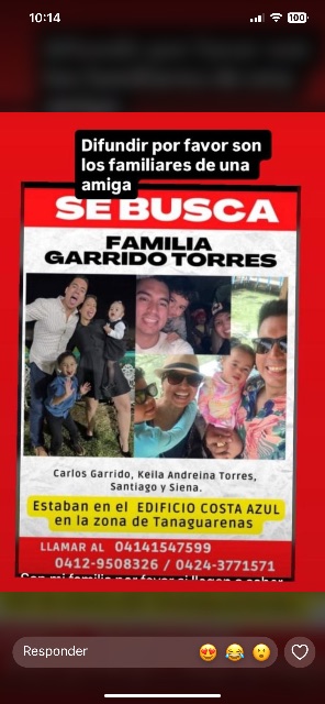 Carlos Garrido , Keila Torres , Santiago y Siena