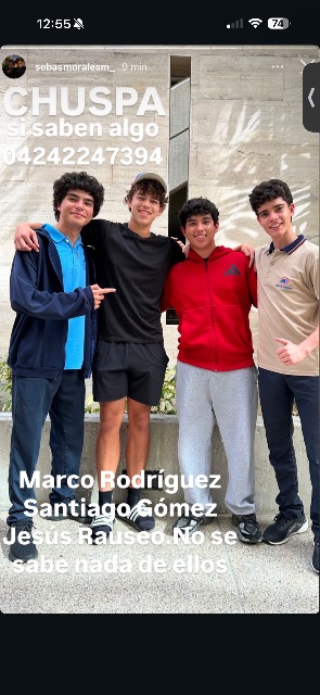 Marcos Rodríguez, Jesús Rauseo, Santiago Gómez