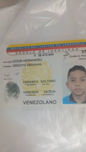 Greivys Abraham Legon Hernández