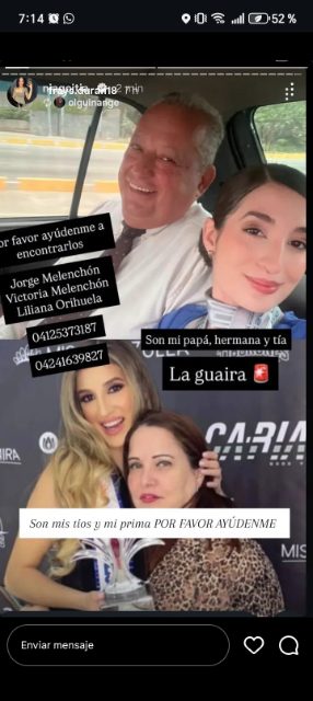 Victoria melenchon, Jorge melenchon, luliana orihuela