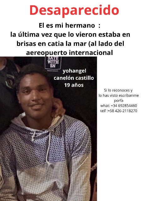 Yohangel Leonel canelón castillo