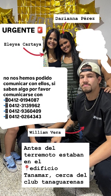 Darianna Pérez, William Vera y Eleysa Cartaya