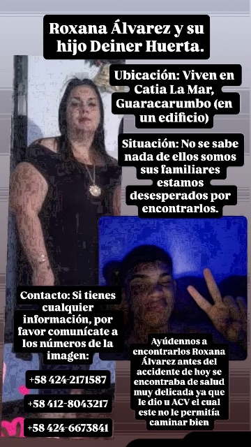 Deiner Huerta y Roxana Álvarez