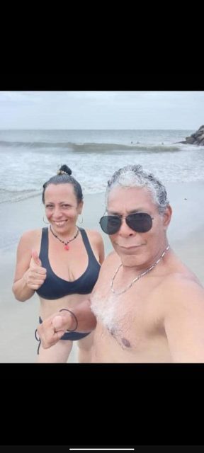 Natry y Frank peña