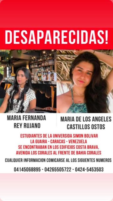 María Fernanda rey y María de los ángeles Castillo