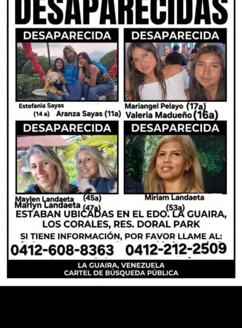Estefanía Sayas Aranza Sayas Mariangel Palayo Valerie Madueño Maylen Landaeta Marlyn Landaeta Miriam Landaeta