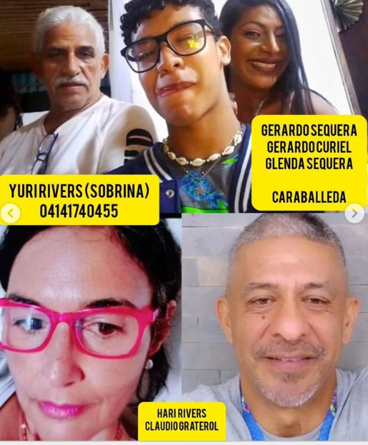 Gerardo Sequera, Gerardo Curiel, Glenda Sequera, Claudio Graterol, Hari Rivers