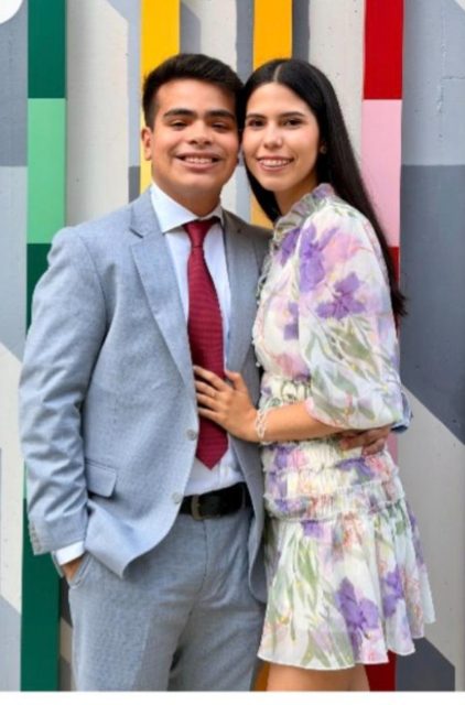 Alberto Antonio Rosales Mendoza y Constanza Carusso