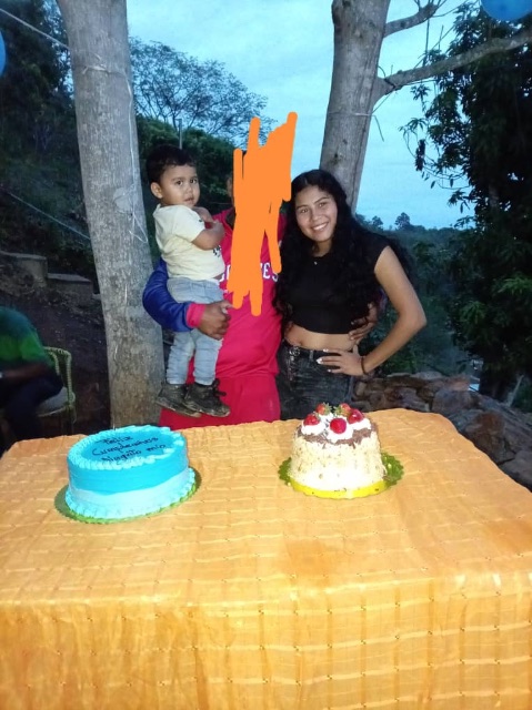 Eukary Torrealba y su hijo