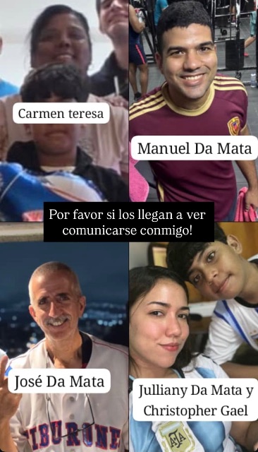 Julianny Da Mata Manuel Da Mata, Christopher Gael, Teresa Henríquez