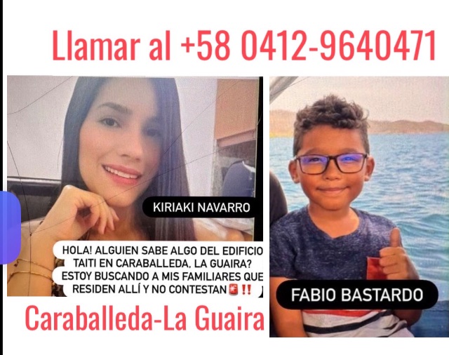 Kiriaki Navarro y su hijo Fabio Bastardo