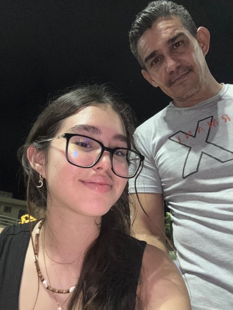 Luis Arocha y su hija Emily Arocha